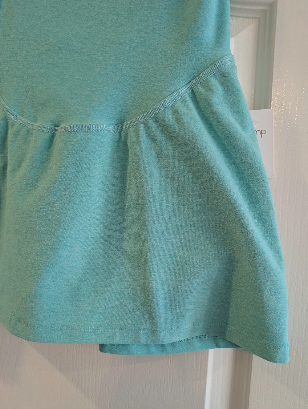 Beyond The Bump Maternity Spacedye Hot Shot Circle Skort Aquamarine Size XS NWT